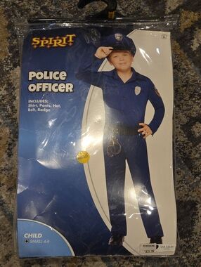 Spirit Halloween Police Officer Costume - Navy Blue